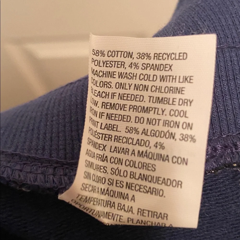 All in Motion Indigo French Terry Joggers with Drawstring…size 4X - Picture 5 of 6